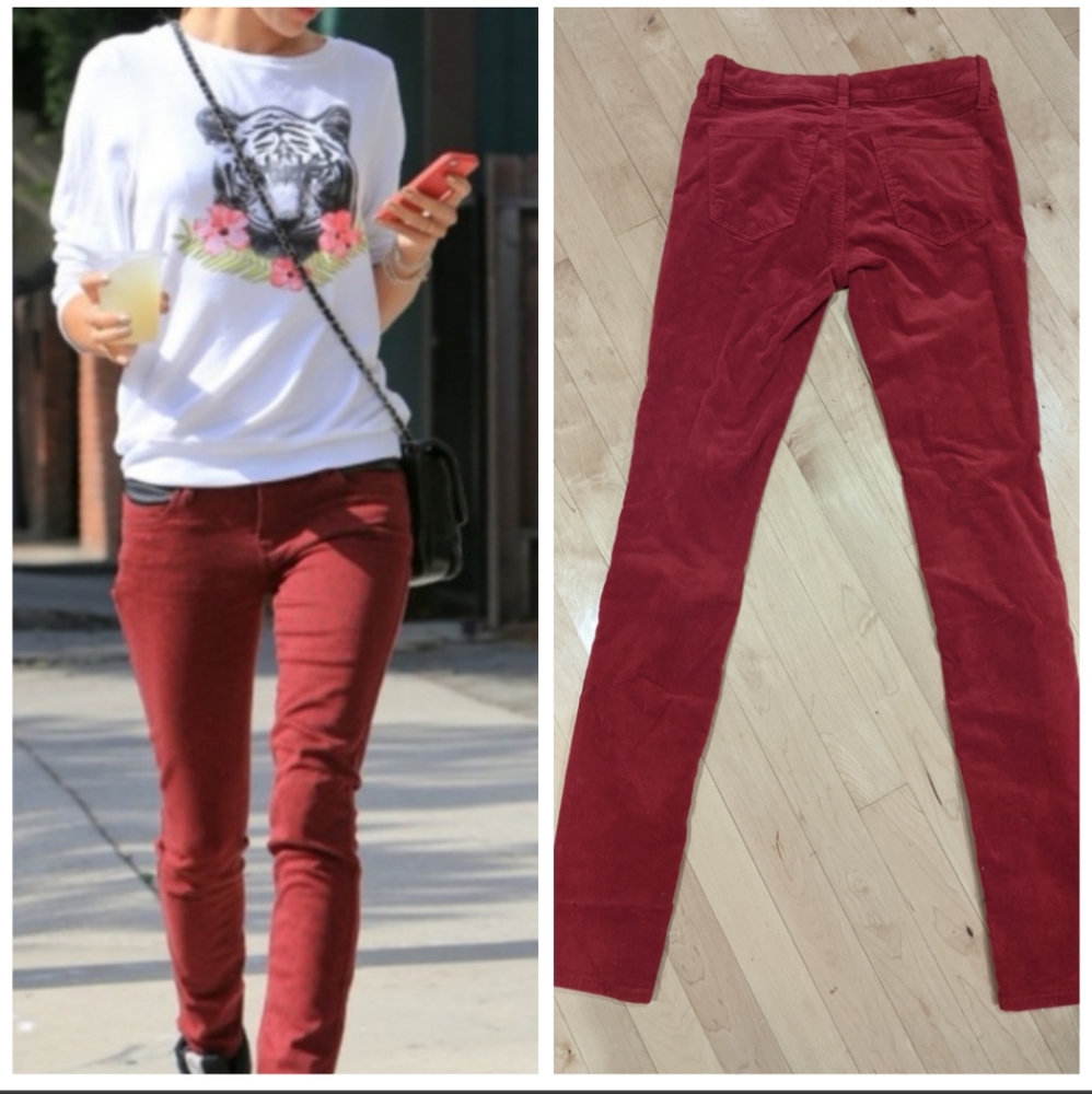 Blank NYC Skinny Red Corduroys